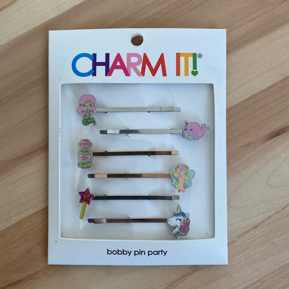 NWT Charm It  Bobby Pin Clips